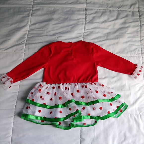 Little Lass Baby Girl Christmas Dress size 18Months - Picture 5 of 5